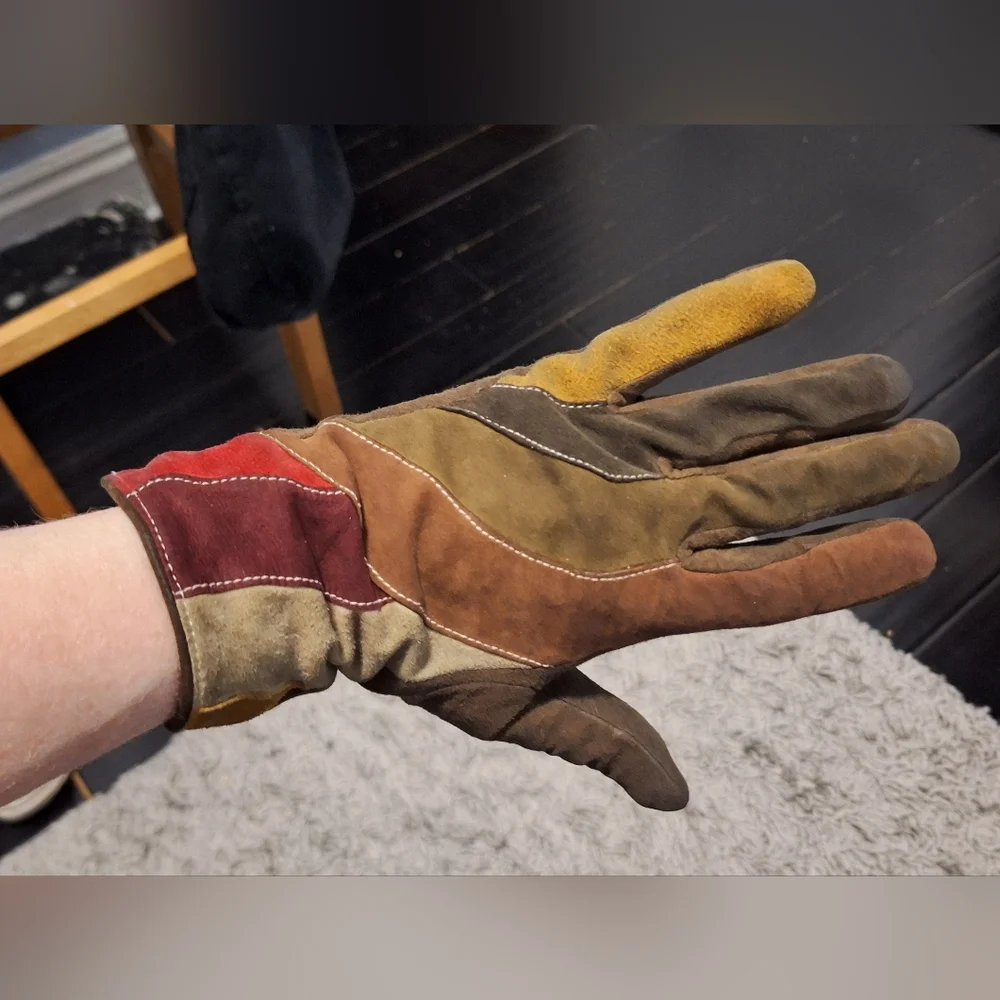 RENEE'S New York | Multi-Colored Suede Gloves